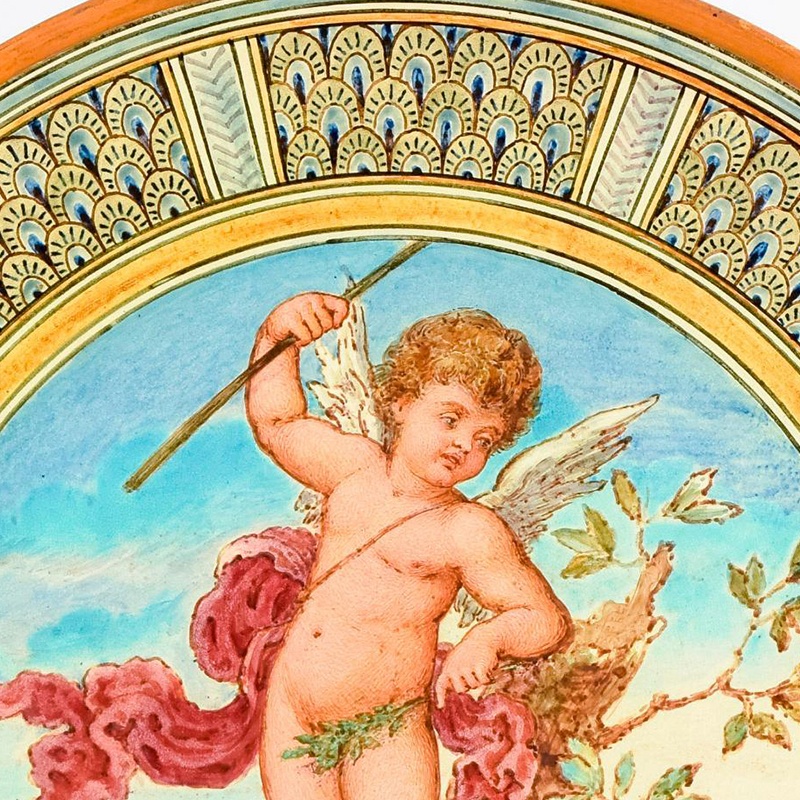 An example of a rare and valuable antique that features an angel with wings
