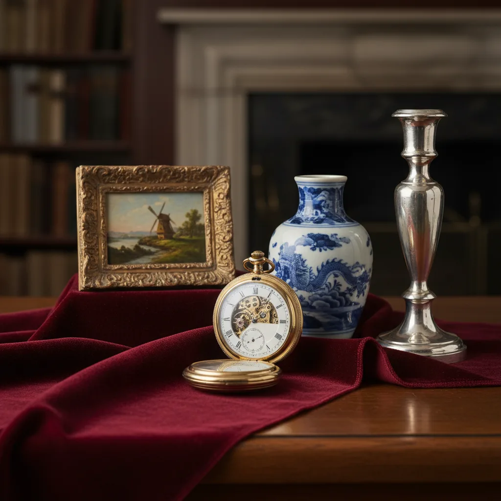 Auction house gallery with competitive bidding