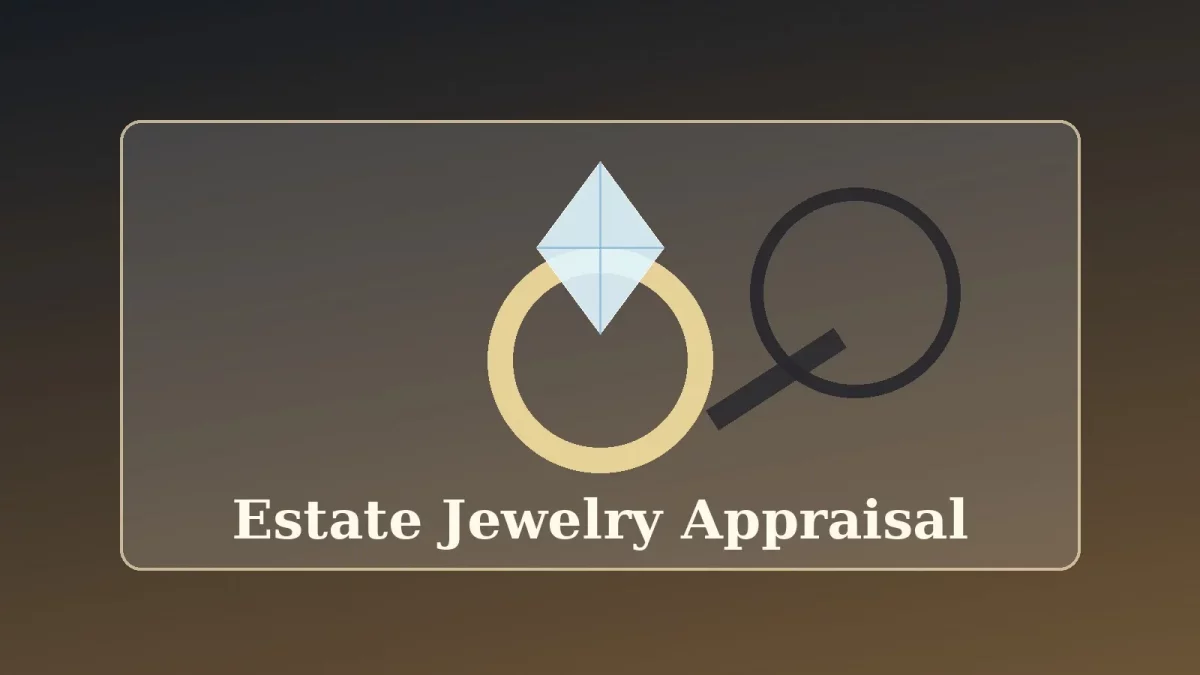 Estate jewelry appraisal with antique ring and gem inspection