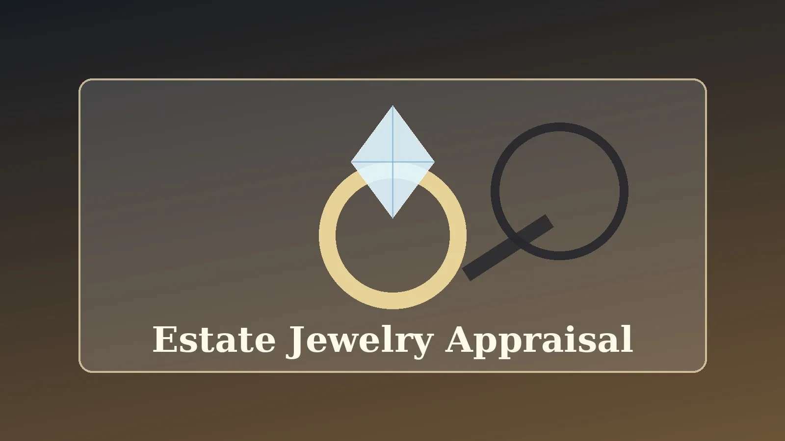Estate jewelry appraisal with antique ring and gem inspection