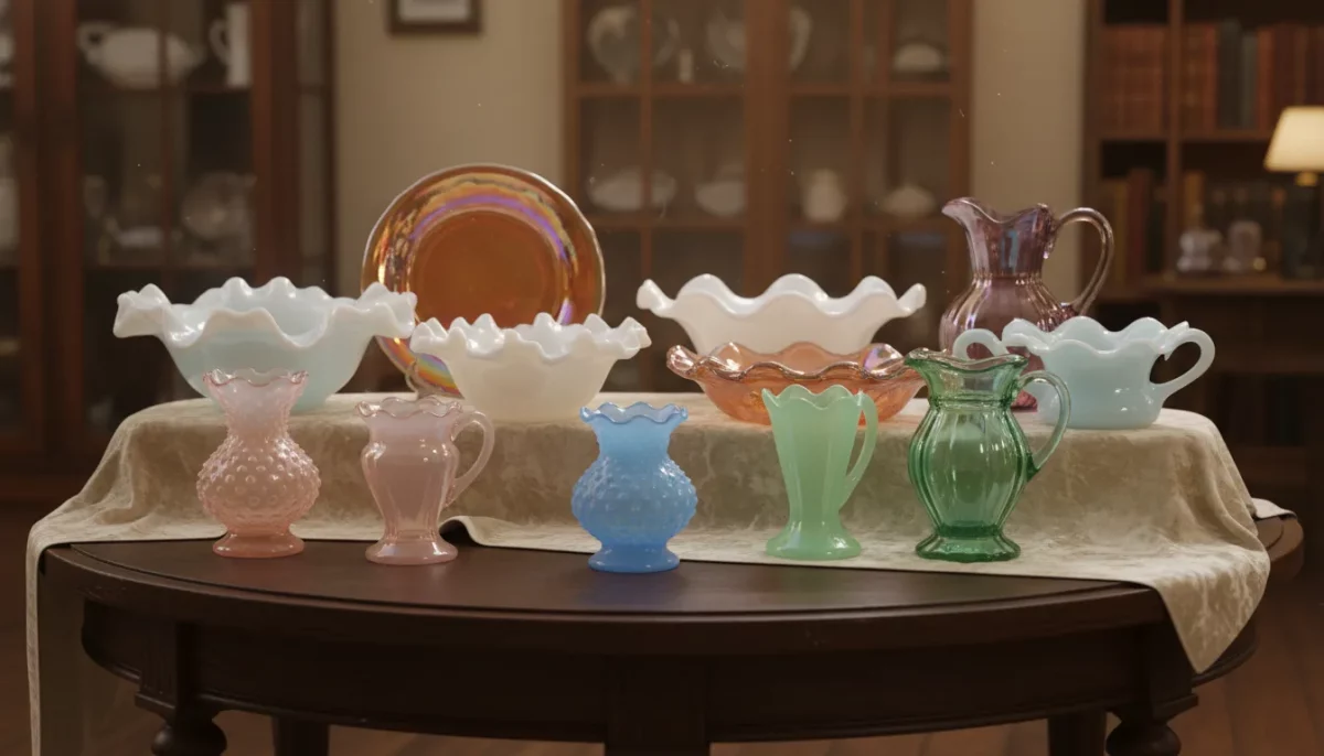 Vintage Fenton art glass pieces for value appraisal