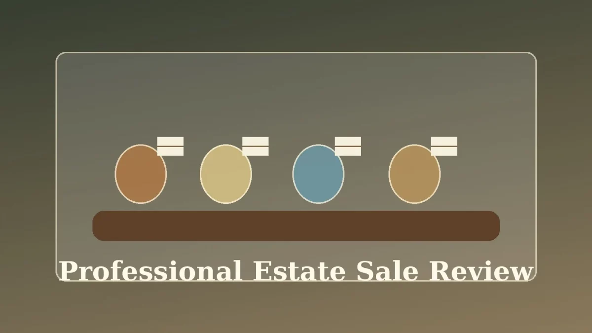 Professional Florida estate sale review of household valuables