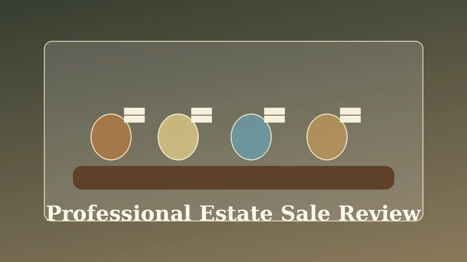 Professional Florida estate sale review of household valuables