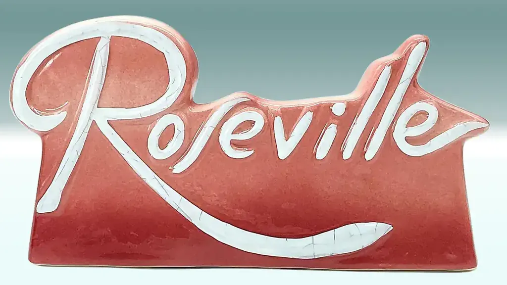Roseville pottery value guide with American art pottery pieces