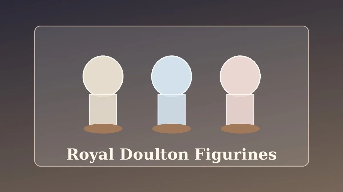 Royal Doulton figurines arranged for identification and valuation