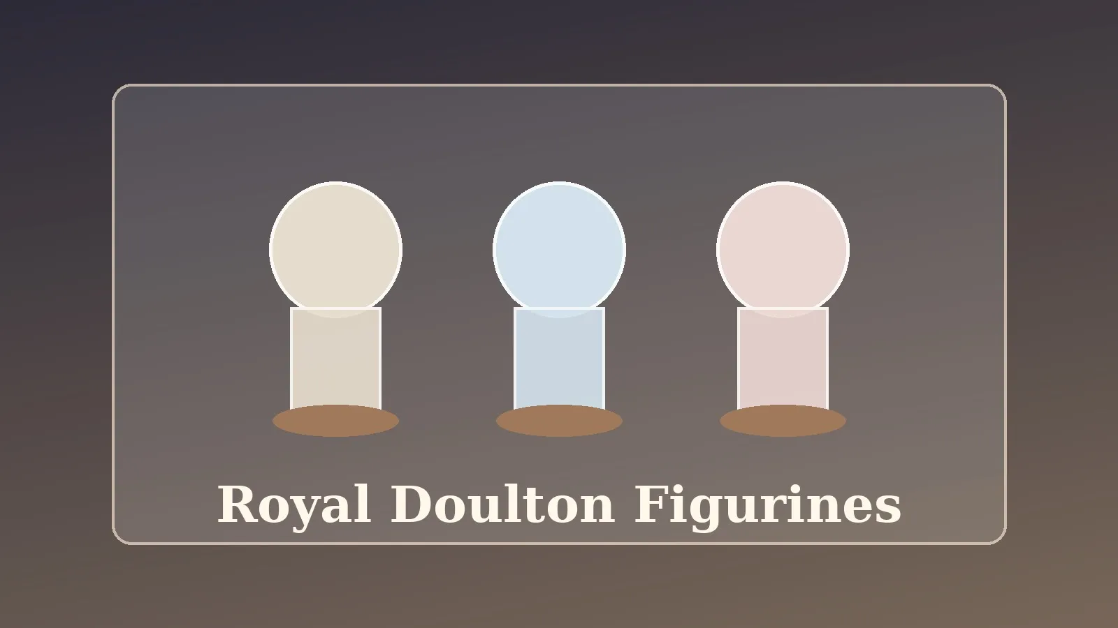 Royal Doulton figurines arranged for identification and valuation