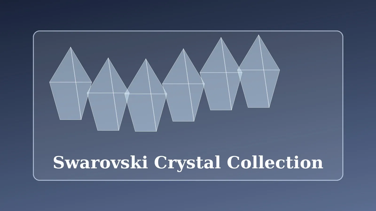 Swarovski crystal collection arranged for value appraisal