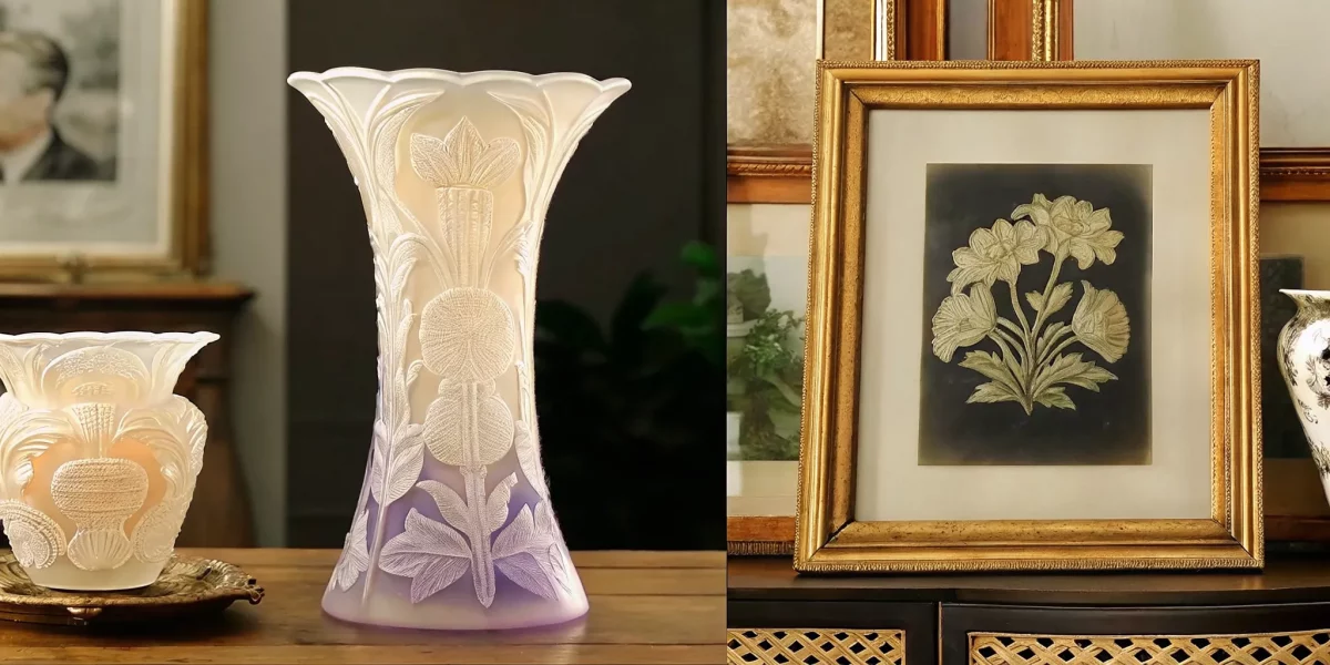 Art Nouveau Daum Nancy cameo glass vase used to assess Daum Nancy glass value