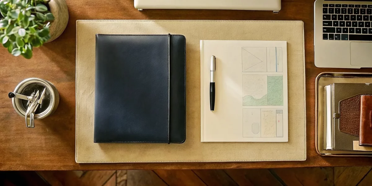 Documents and a laptop on a desk for managing probate estate liquidation.