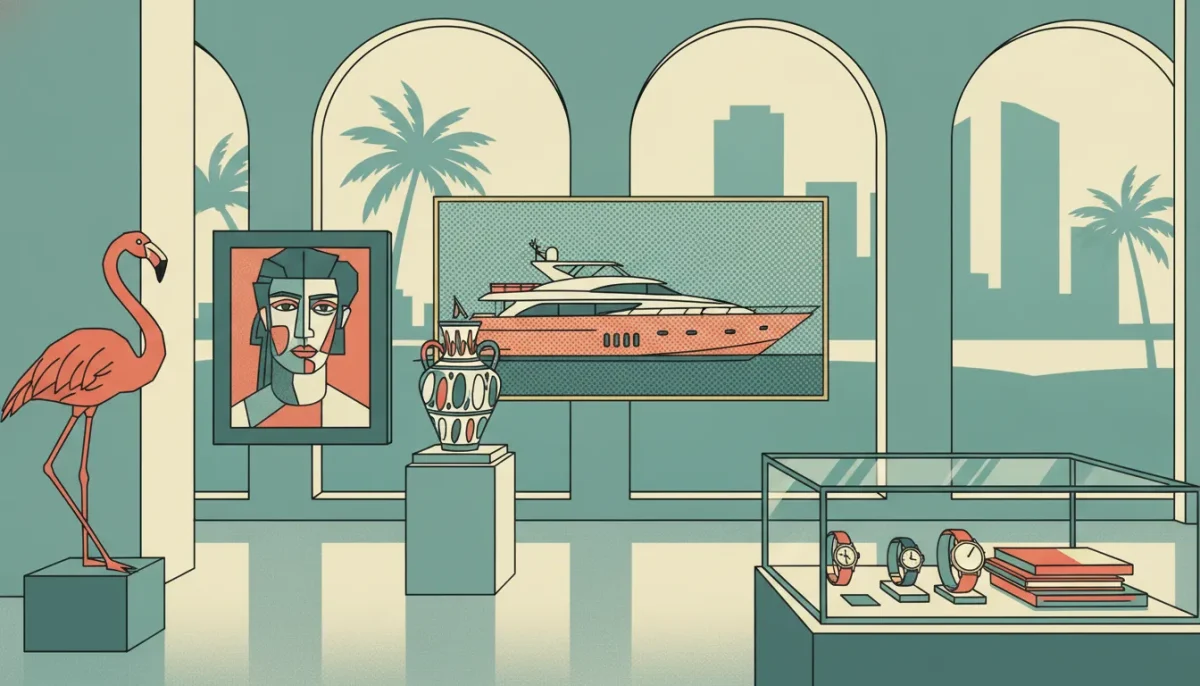 Fine art, luxury watches, yacht painting, and collectibles in Fort Lauderdale.