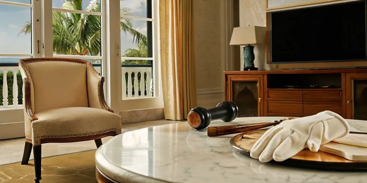 Professional estate auction services in Key Biscayne, FL, appraising home valuables.