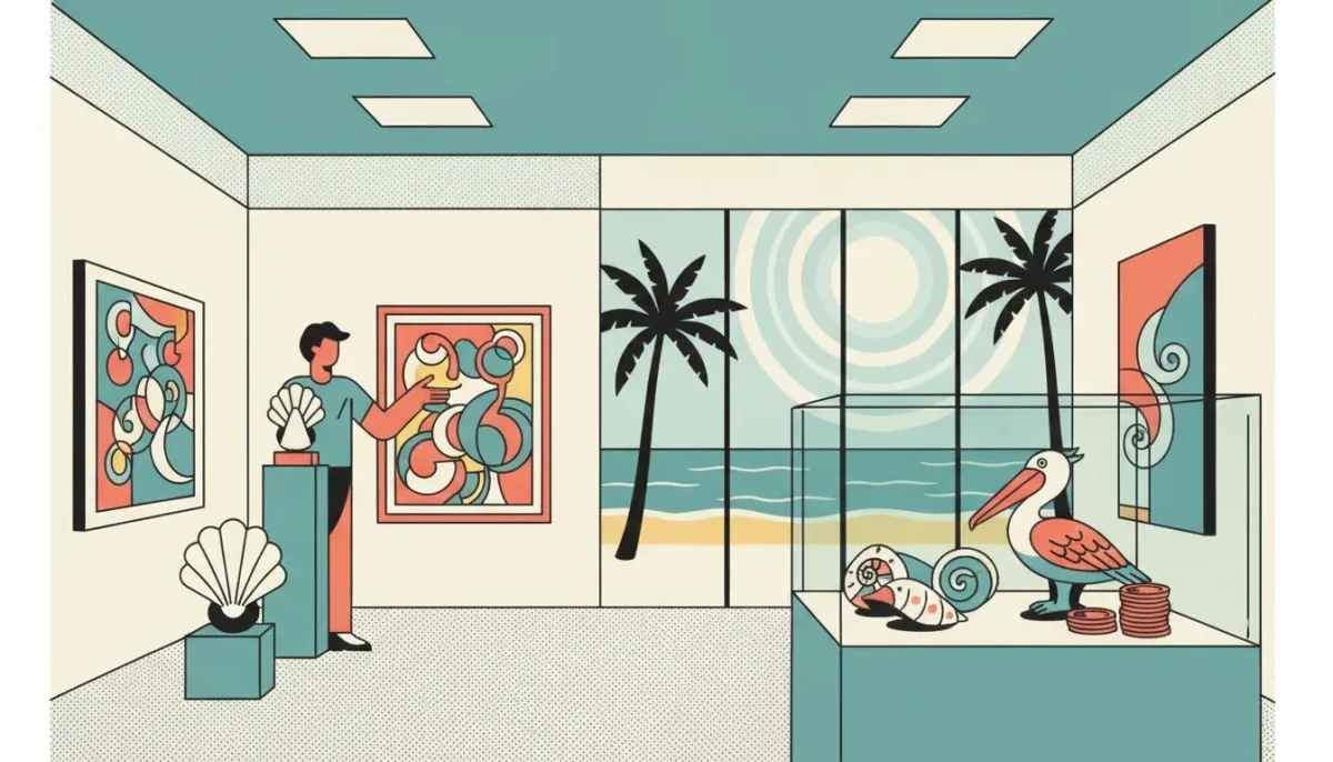 Fine art and collectibles gallery in Sanibel, FL with paintings and sculptures.