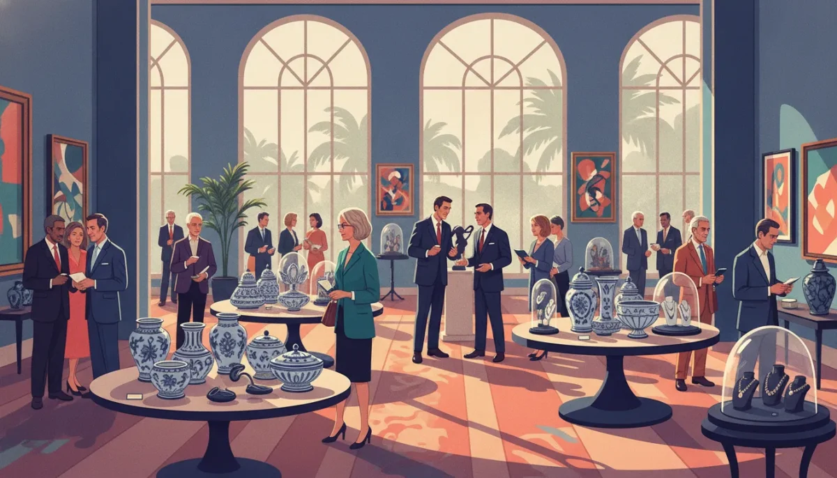 South Florida auctions gallery with buyers, sellers, antiques, porcelain, crystal, and fine art